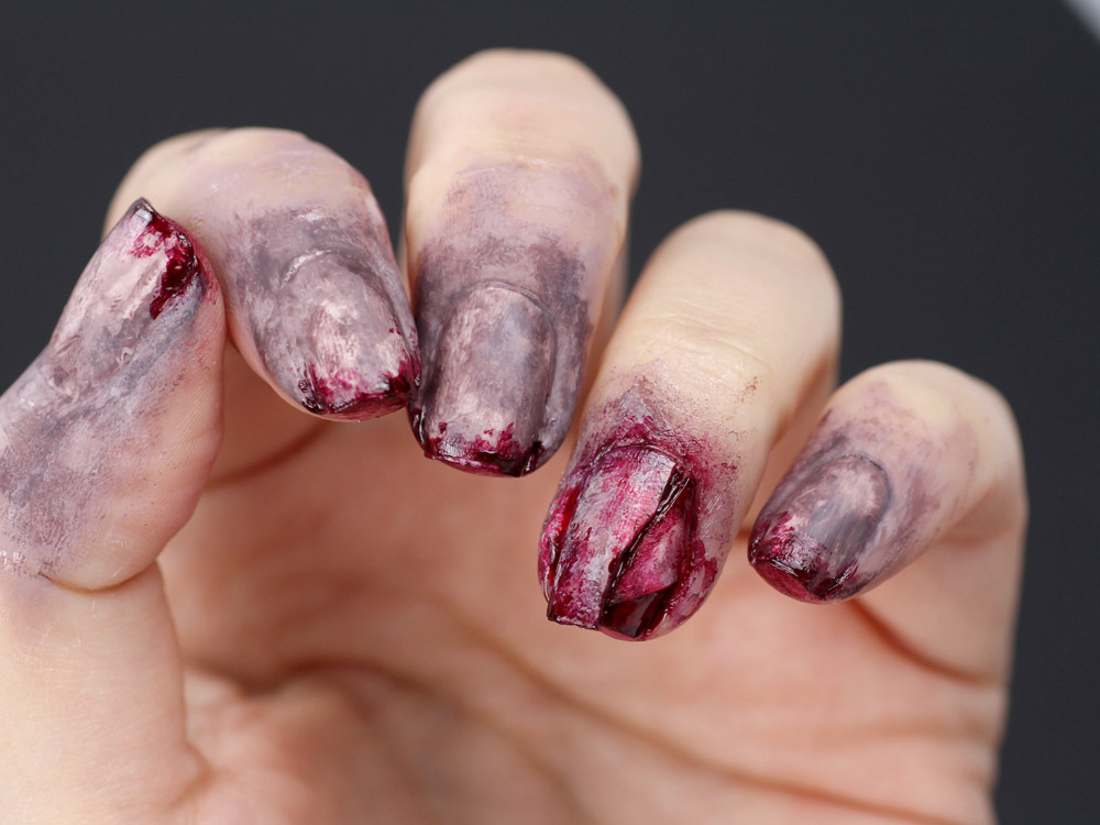 Frischlackiert-Challenge – Bloody Halloween Nailart Tutorial – by frischlackiert