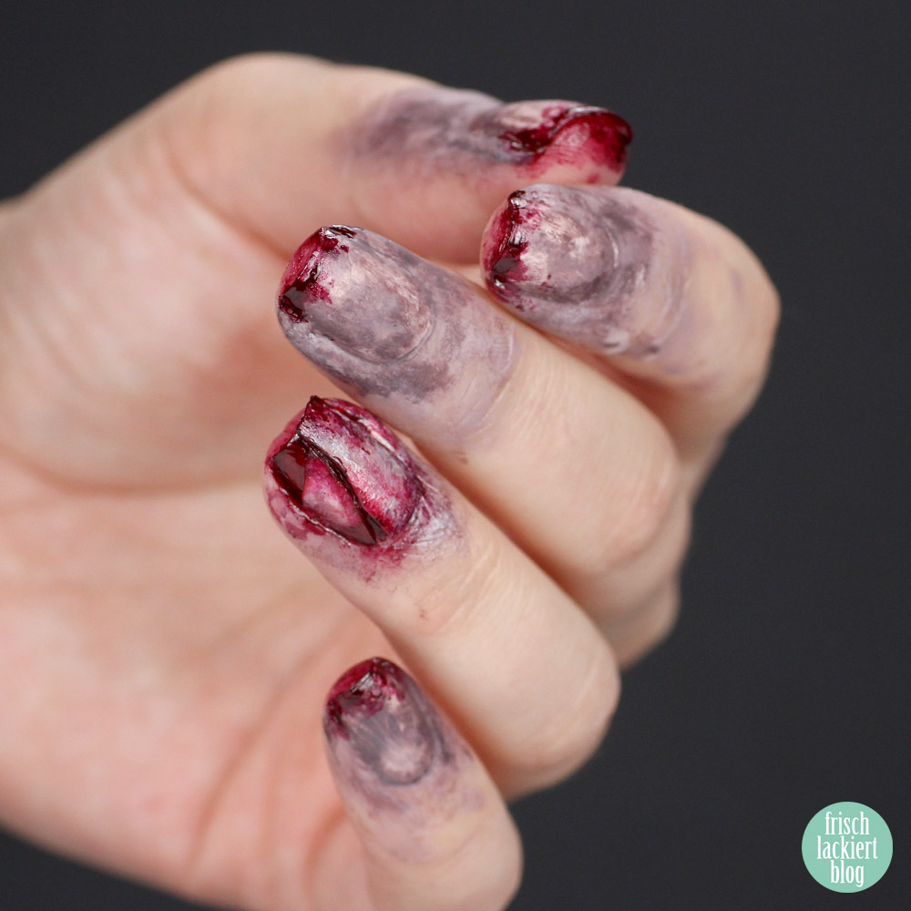 Frischlackiert-Challenge – Bloody Halloween Nailart Tutorial – by frischlackiert