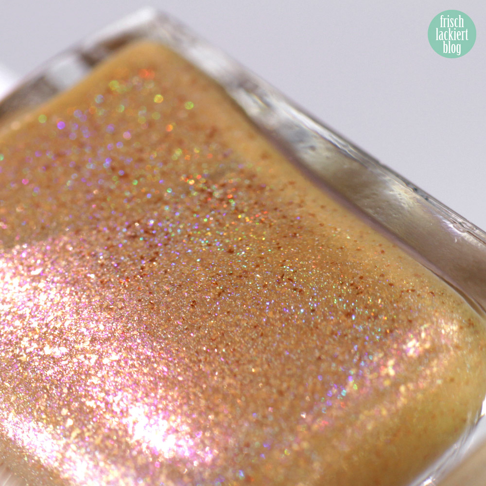 Moo Moo's Signatures - Cinnamon Sun – braun goldener Nagellack – swatch by frischlackiert