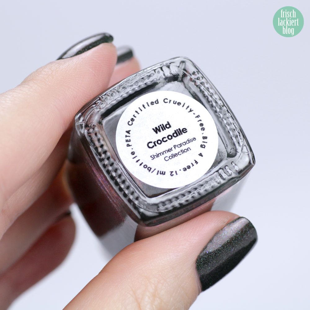 Moo Moo´s Signatures – Wild Crocodile – Shimmer Paradise Collection – holographic nailpolish – by frischlackiert