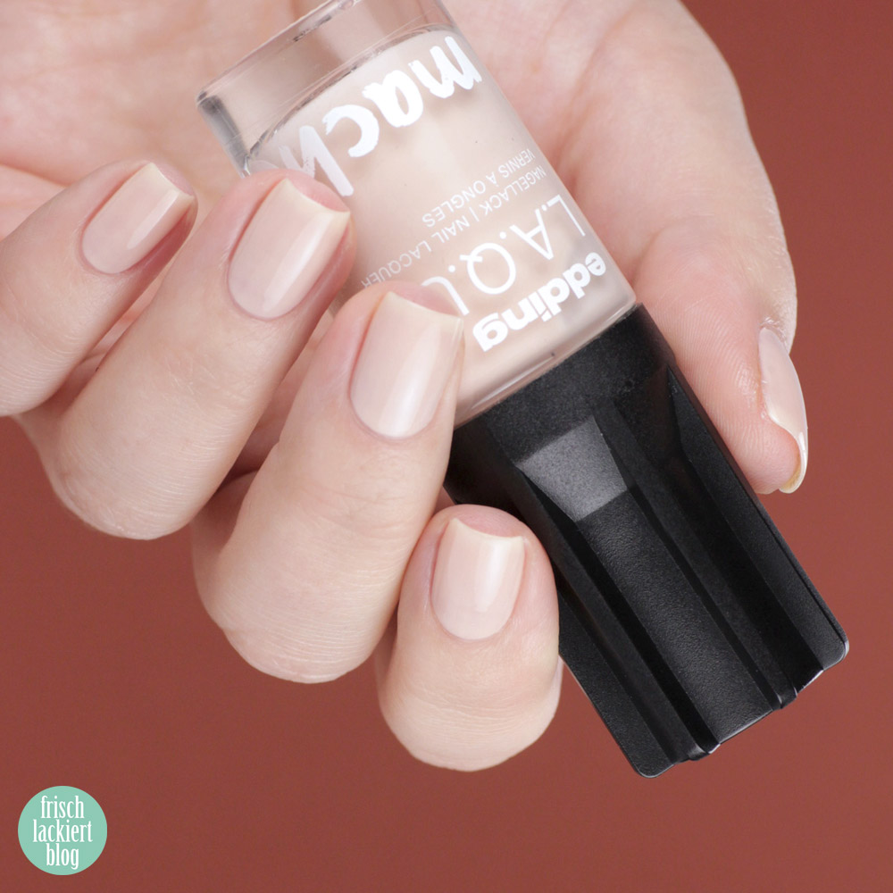 Edding L.A.Q.U.E. – Powerfrauen Kollektion 2018 - Cozy Cozy - nude sheer nailpolish - swatch by frischlackiert