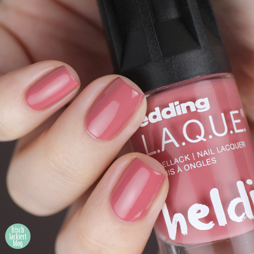 Edding L.A.Q.U.E. – Powerfrauen Kollektion 2018 - Dare dusty rose - nailpolish - swatch by frischlackiert