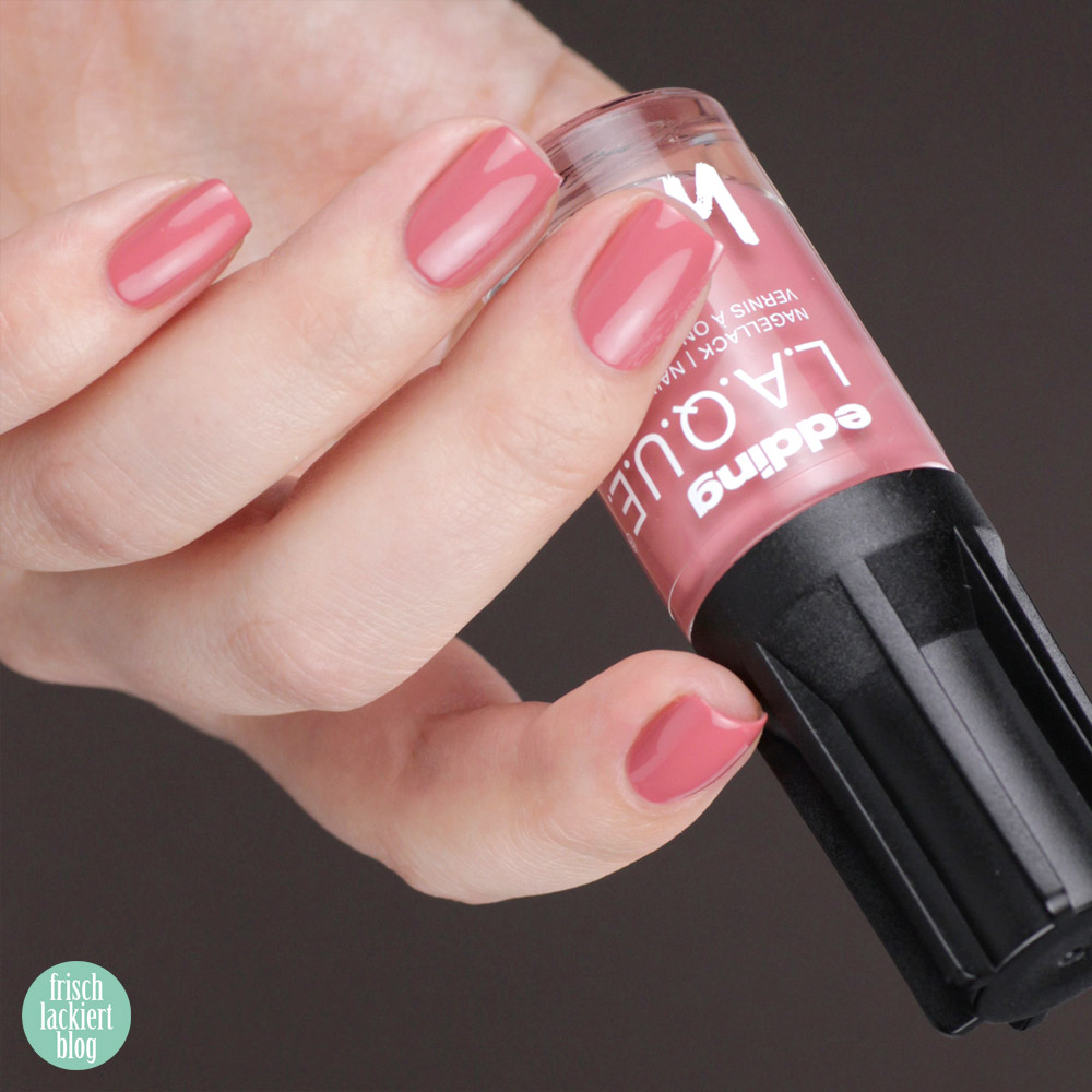 Edding L.A.Q.U.E. – Powerfrauen Kollektion 2018 - Dare dusty rose - nailpolish - swatch by frischlackiert