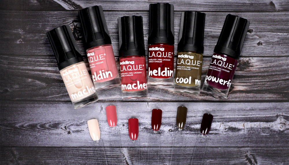 Edding L.A.Q.U.E. – Powerfrauen Kollektion 2018 - nailpolish - swatch by frischlackiert