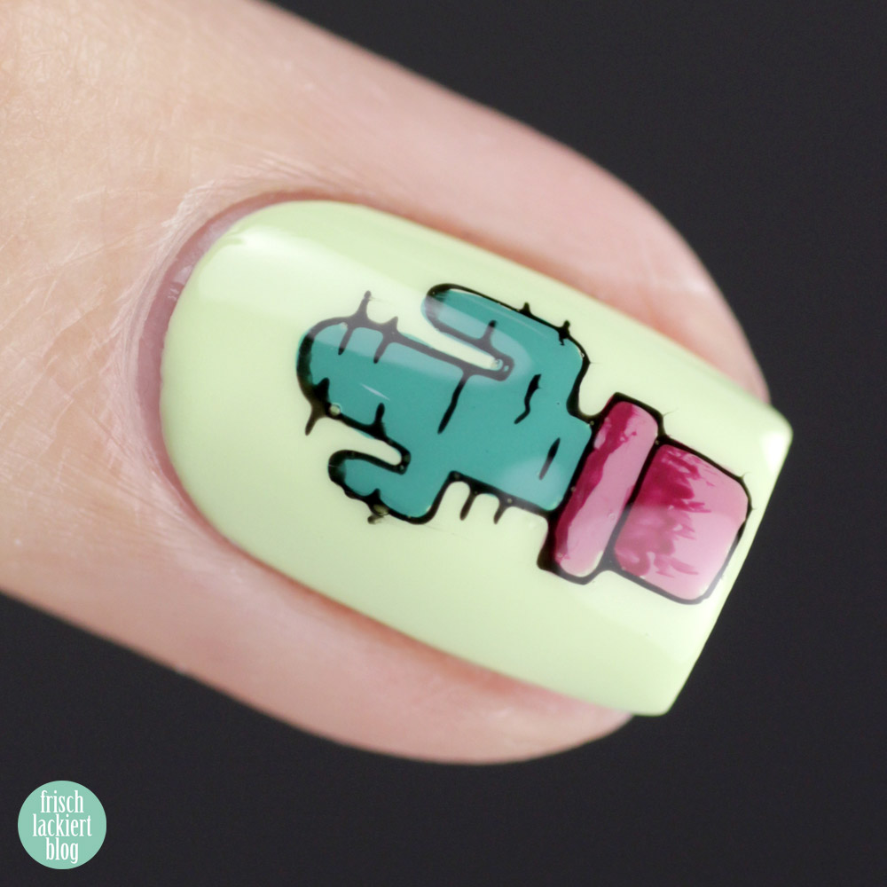 Essence Stamp It Clear Stamper – Stamping Nailart mit Kaktus – by frischlackiert