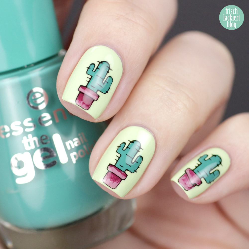 Essence Stamp It Clear Stamper – Stamping Nailart mit Kaktus – by frischlackiert