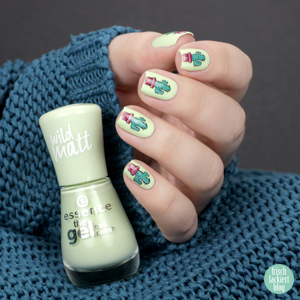 Essence Stamp It Clear Stamper – Stamping Nailart mit Kaktus – by frischlackiert