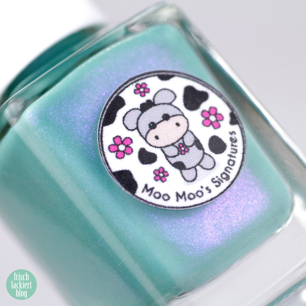 Chrysanthemoom – Moo Moo´s Signature - exclusive by color4nails – 10 days only - turquoise nailpolish – swatch by frischlackiert