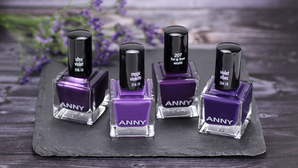 ANNY Ultra Violett Kollektion – Trendfarbe 2018 als Nagellack – swatch by frischlackiert