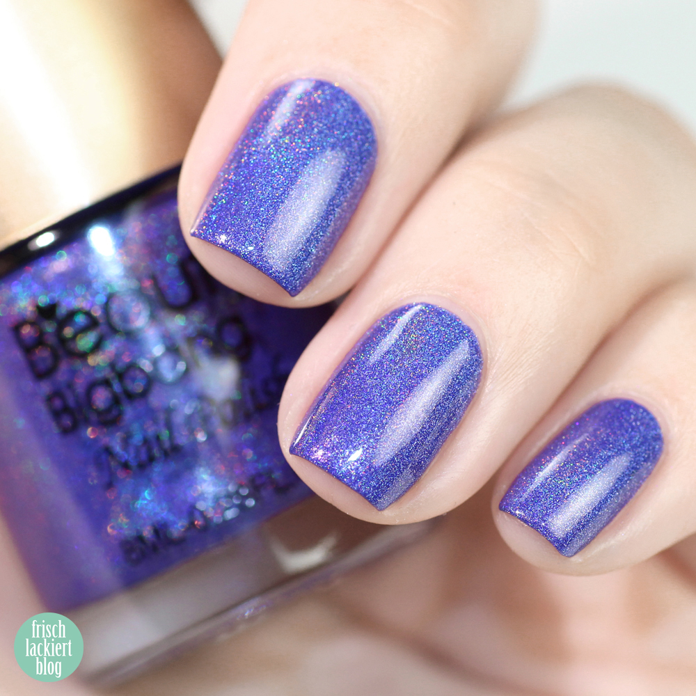 Beauty Big Bang Purple Holographic Nail Polish 009 – swatch and review by frischlackiert
