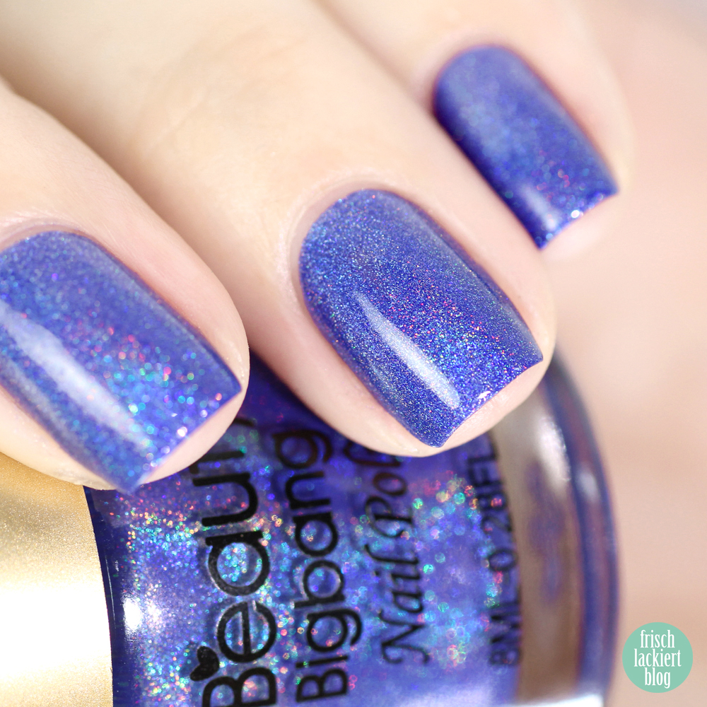 Beauty Big Bang Purple Holographic Nail Polish 009 – swatch and review by frischlackiert