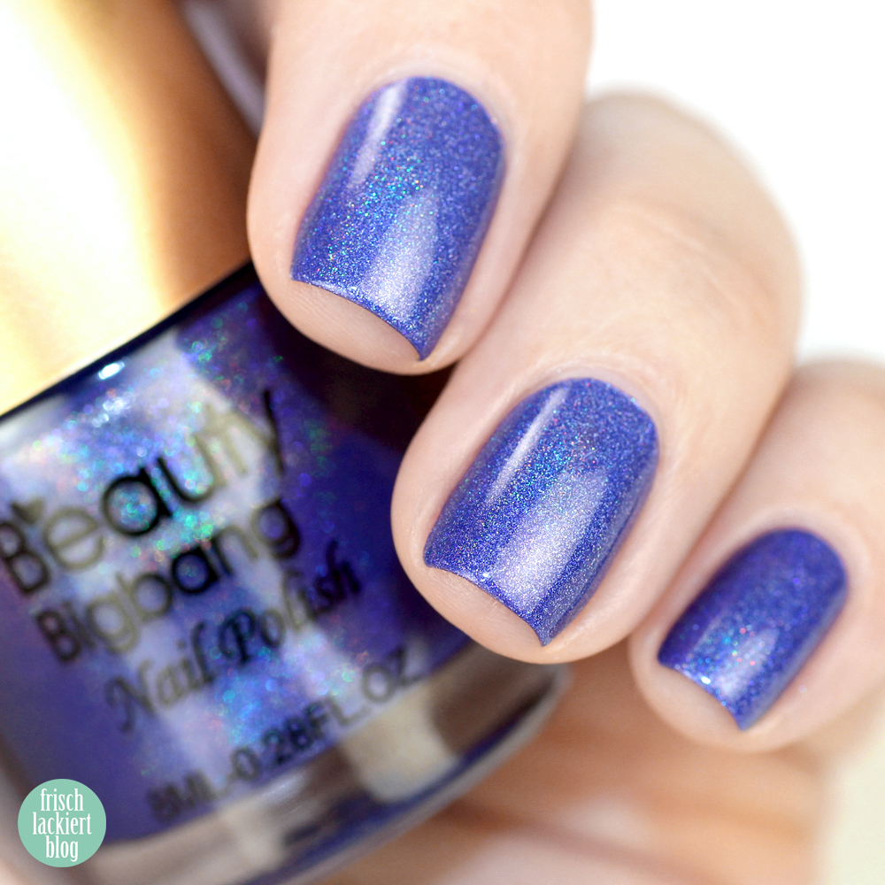 Beauty Big Bang Purple Holographic Nail Polish 009 – swatch and review by frischlackiert