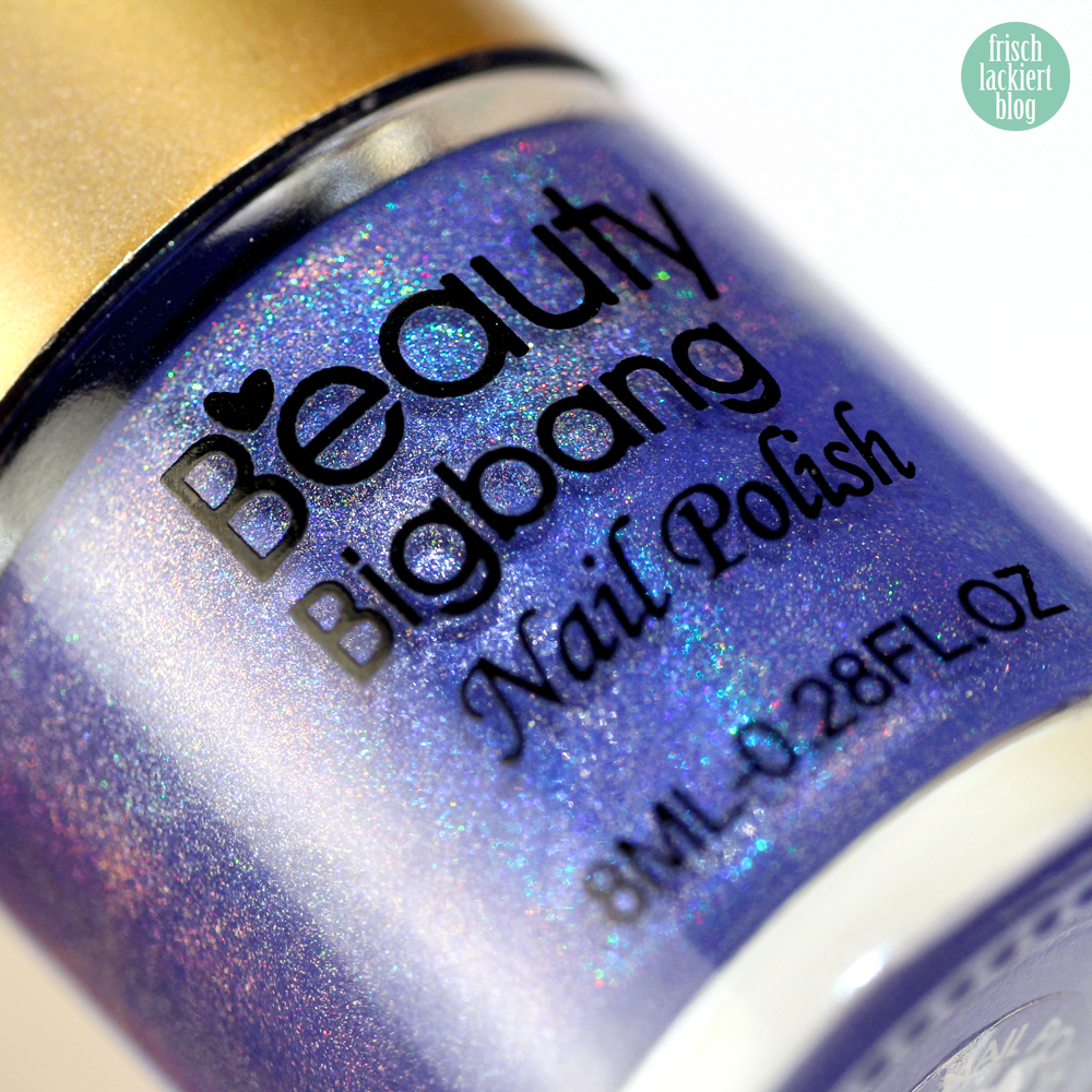 Beauty Big Bang Purple Holographic Nail Polish 009 – swatch and review by frischlackiert