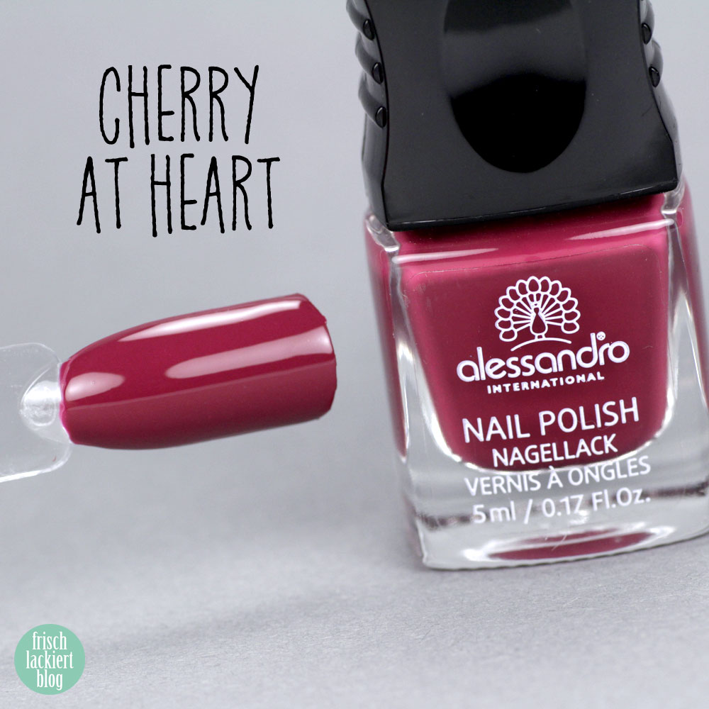 Alessandro Nagellack – Herbst Kollektion 2018 – Summer Berries – Cherry at heart – Warmes Pink – swatch by frischlackiert