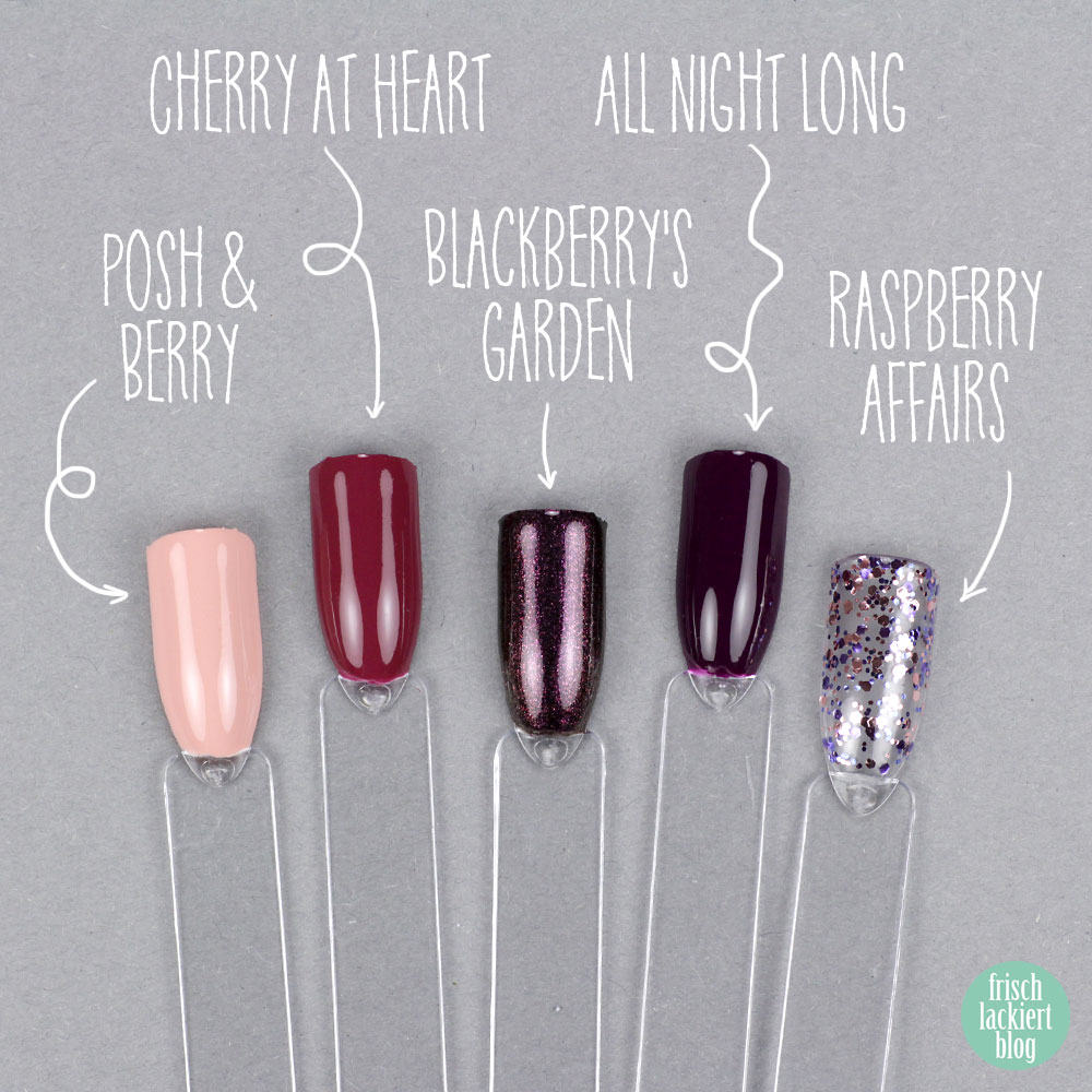 Alessandro Nagellack – Herbst Kollektion 2018 – Summer Berries – swatch by frischlackiert