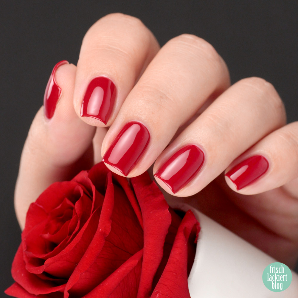 OPI Infinite Shine Nagellack – Apple Red – Test Haltbarkeit – Erfahrungsbericht – swatch by frischlackiert