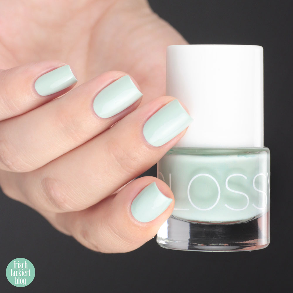 Glossworks Nagellack – Cool as a Cucumber – Helles Pastell-Mint – swatch by frischlackiert