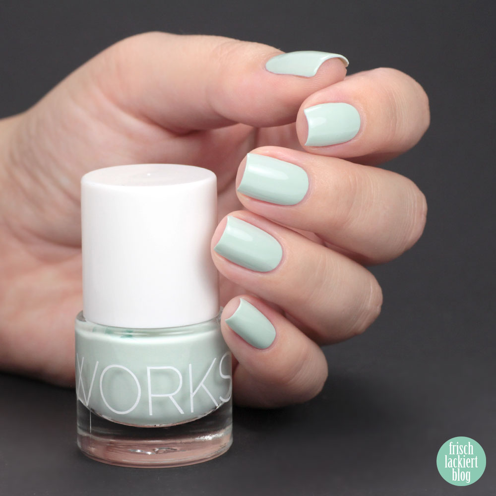 Glossworks Nagellack – Cool as a Cucumber – Helles Pastell-Mint – swatch by frischlackiert