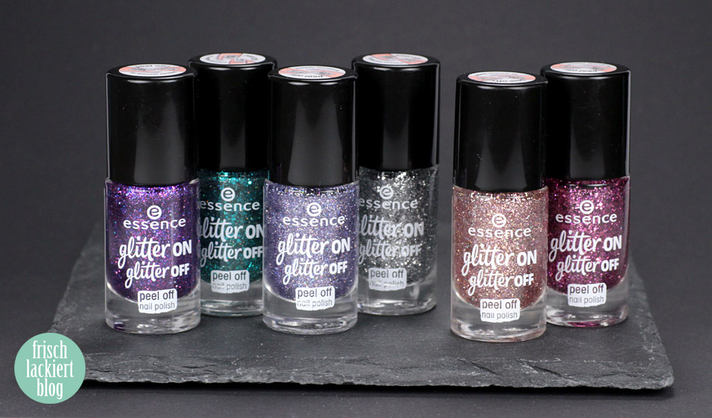 essence glitter on glitter off Peel-Off Glitzer Lacke im Test – Review von frischlackiert