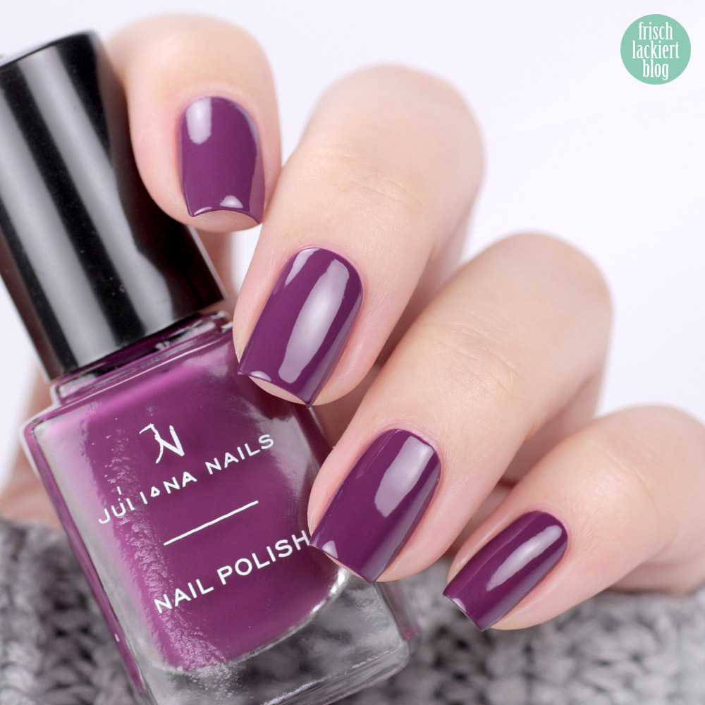 Juliana Nails mystic plum – Nagellack in Violett für den Herbst – swatch by frischlackiert