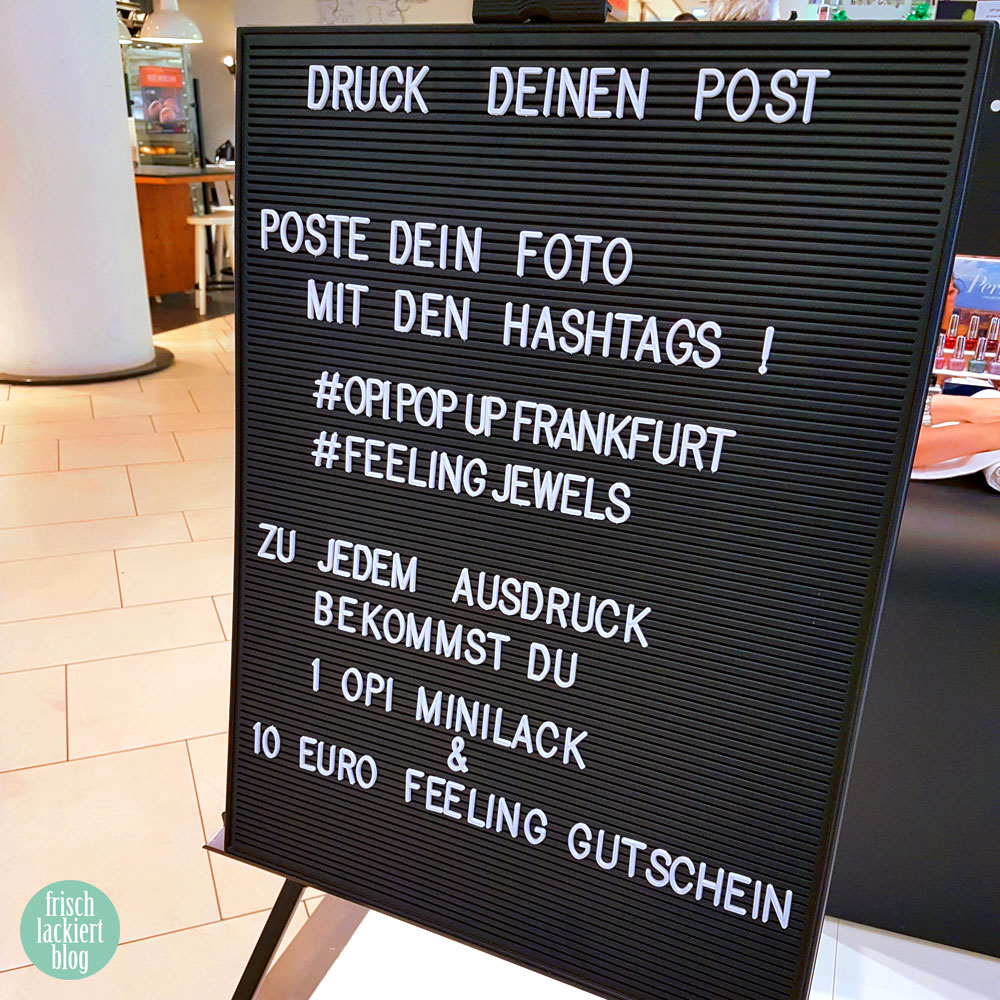 OPI PupUp Store und Feeling Jewels in Frankfurt – Eventbericht – by frischlackiert