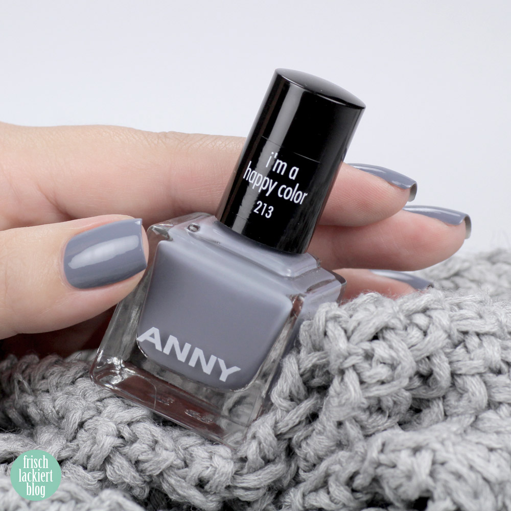 ANNY I´m a happy color – grey nailpolish – swatch by frischlackiert