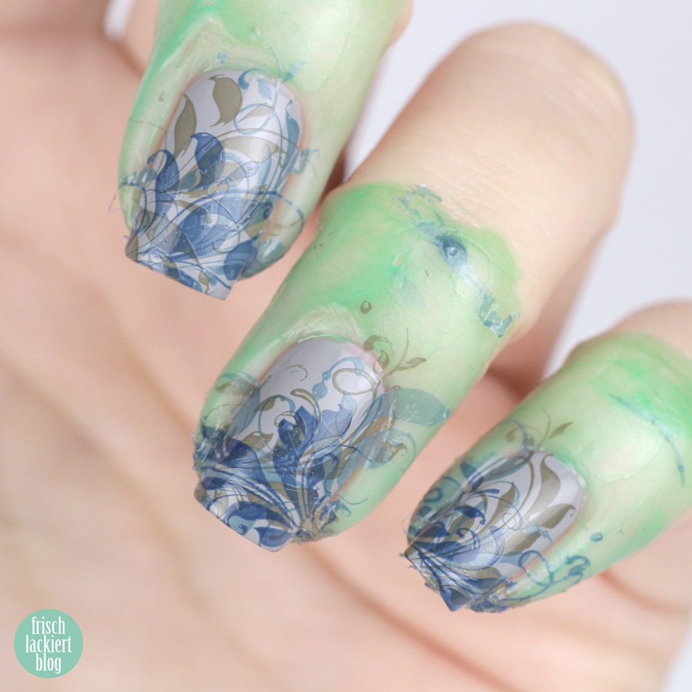 Frischlackiert-Challenge Doppelstampig Nailart – mit der Trind Life below Zero Kollektion – Tutorial by frischlackiert