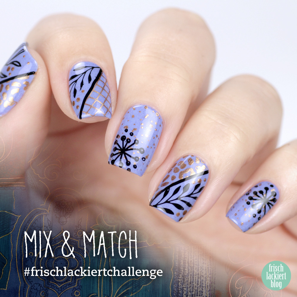 Frischlackiert-Challenge Mix and Match Nailart – by frischlackiert