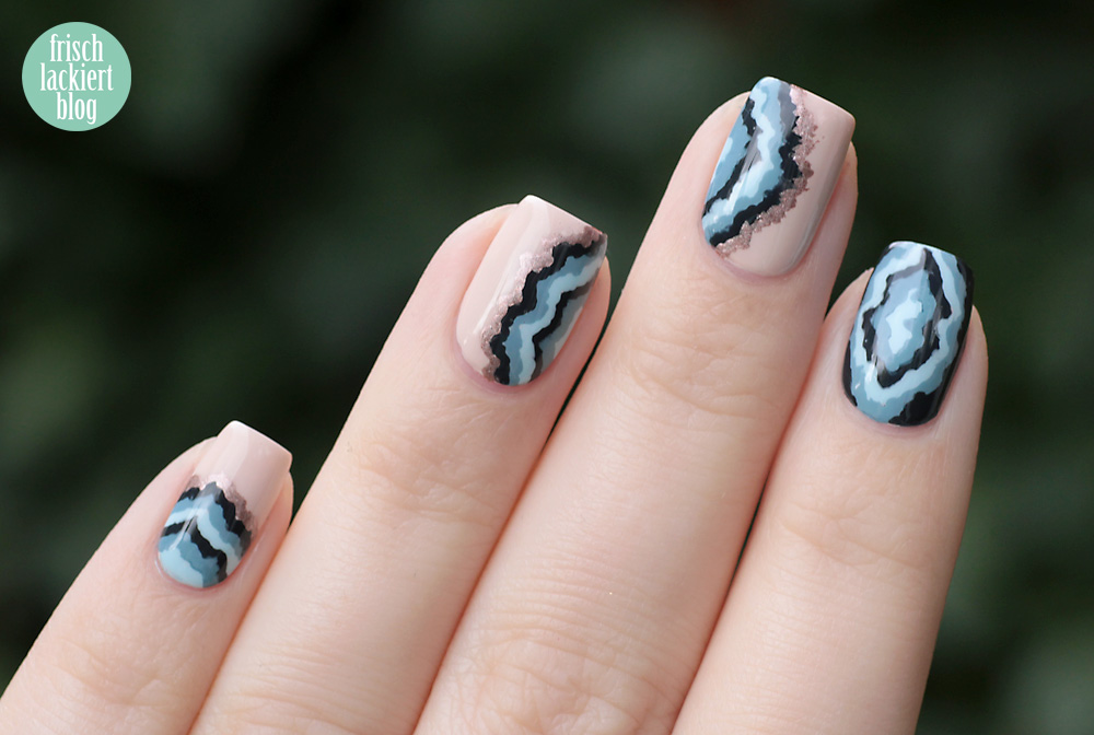 Edelsteine Nailart – Gemstone Nails – copycat Design mit Laura Lackschaft – by frischlackiert