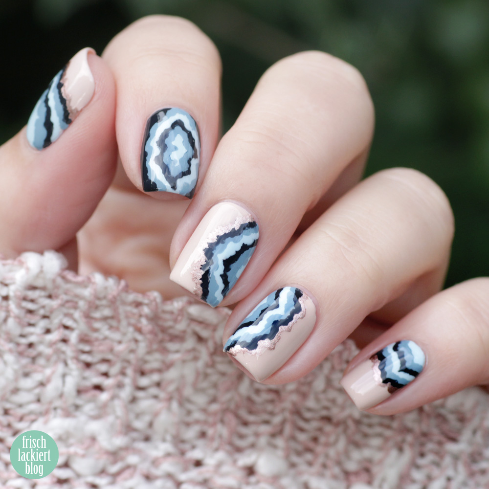 Edelsteine Nailart – Gemstone Nails – copycat Design mit Laura Lackschaft – by frischlackiert