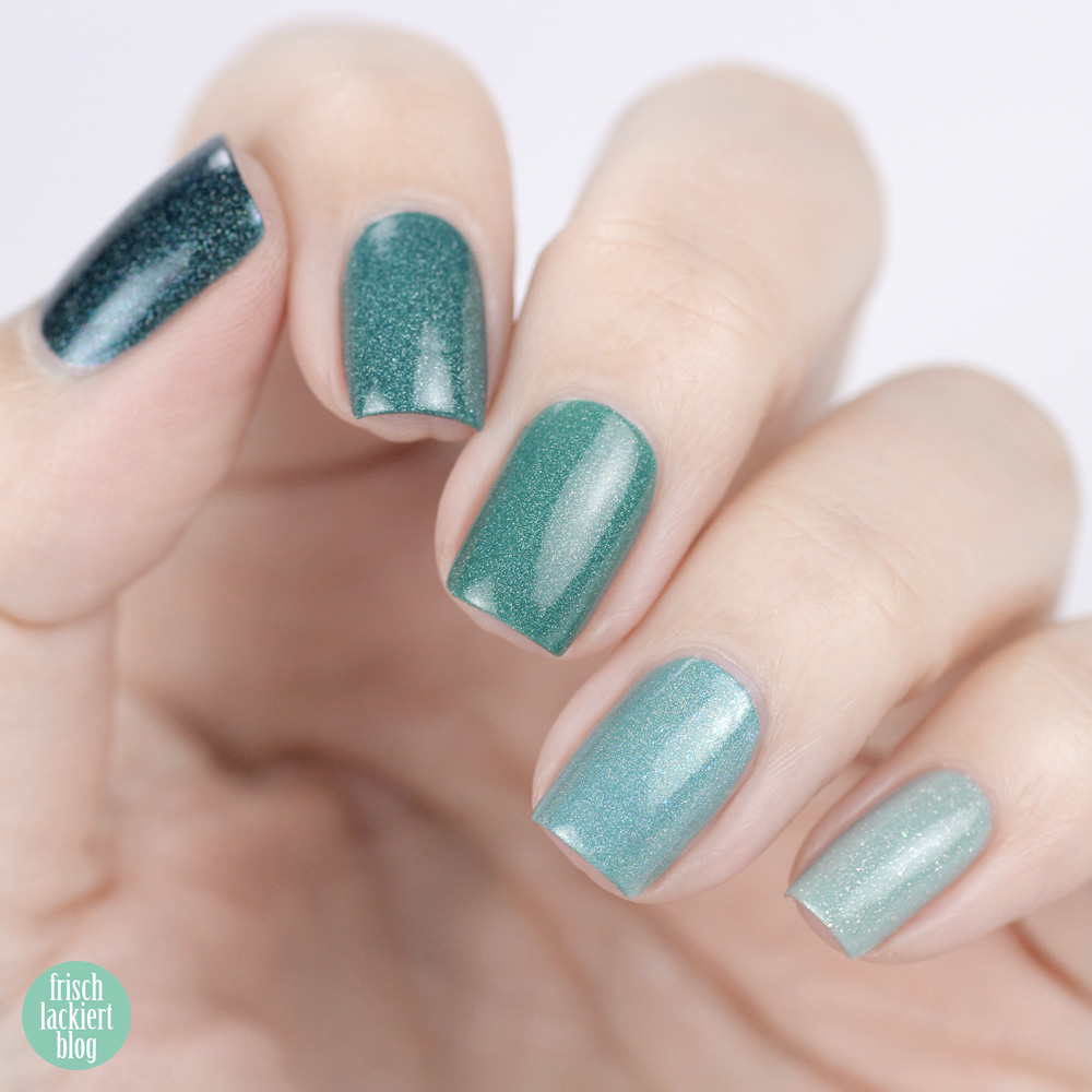 Frischlackiert-Challenge – Ombre Nailart in Mint und Türkis – by frischlackiert
