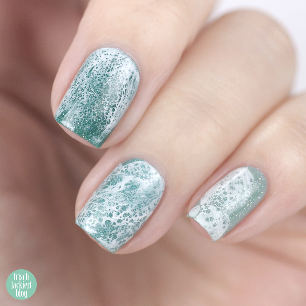 Frischlackiert-Challenge – Ombre Nailart in Mint und Türkis – by frischlackiert