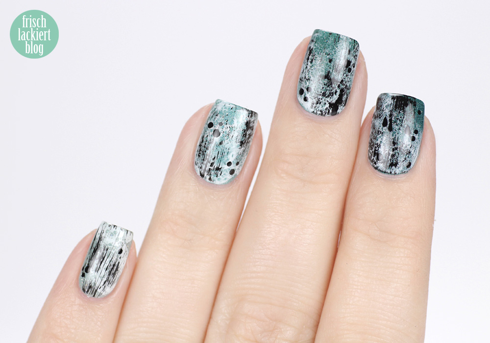 Frischlackiert-Challenge – Ombre Nailart in Mint und Türkis – by frischlackiert