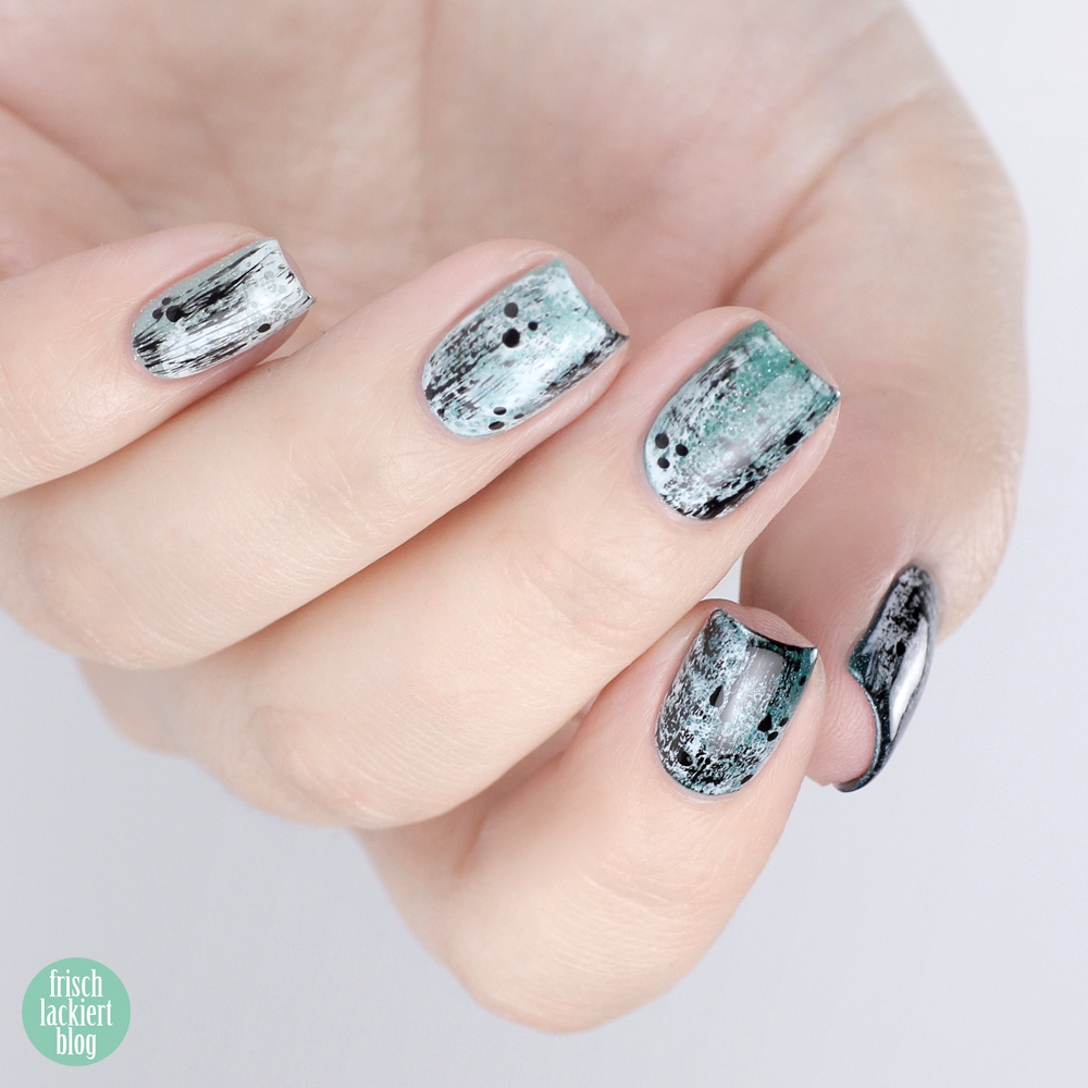 Frischlackiert-Challenge – Ombre Nailart in Mint und Türkis – by frischlackiert