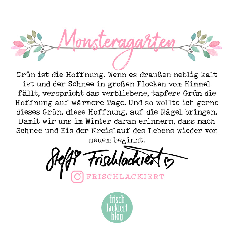 Sticker Gigant Adventskalender 2018 – Nailart Nagelsticker – Monsteragarten – Nageldesign in Grün und Gold – by frischlackiert