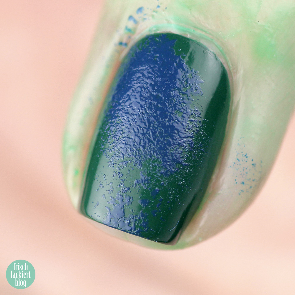 Look to Go – Nailart mit Pine Green und Azure – Tropical Winter Nailart – by frischlackiert