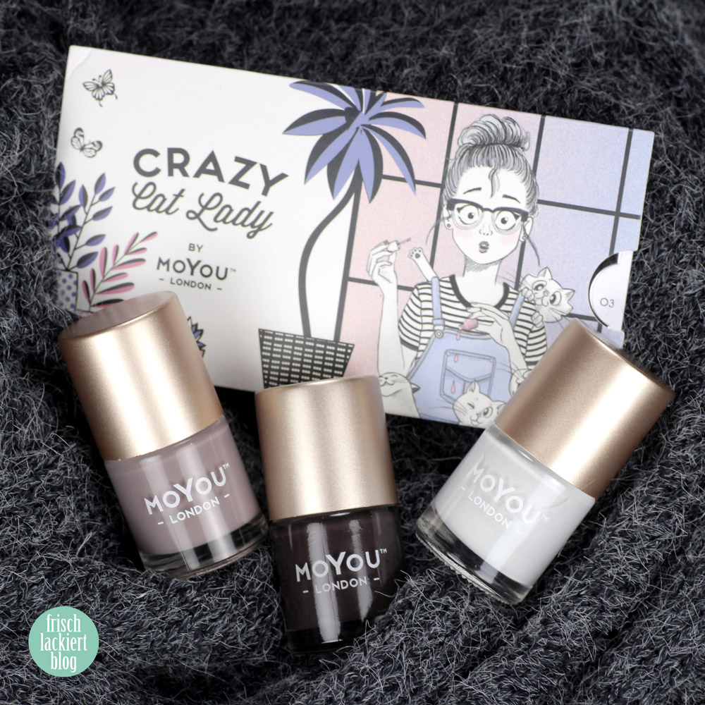 MoYou Stamping Nailart – Katzen Nageldesign – cat nailart – by frischlackiert