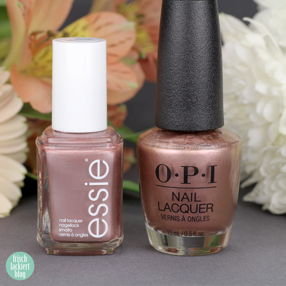 Alternative zu essie Penny Talk – Vergleich Rosegold Nagellack – Dupe Suche – by frischlackiert