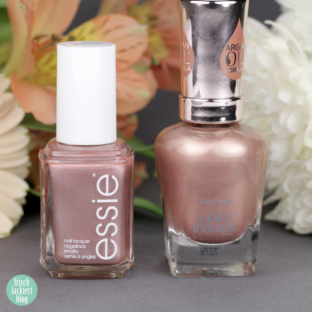 Alternative zu essie Penny Talk – Vergleich Rosegold Nagellack – Dupe Suche – by frischlackiert