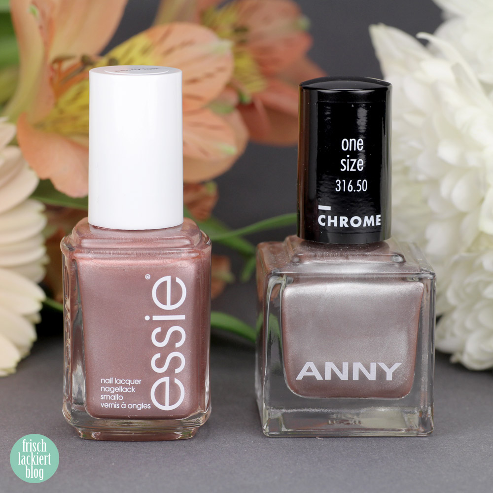Alternative zu essie Penny Talk – Vergleich Rosegold Nagellack – Dupe Suche – by frischlackiert