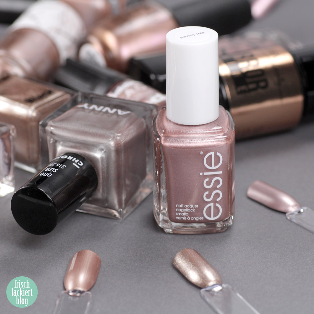 Alternative zu essie Penny Talk – Rosegold Nagellack – by frischlackiert