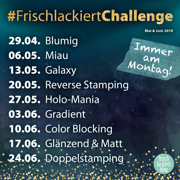 Frischlackiert-Challenge 2019 – die Themen der Nailartchallenge im Überblick – by frischlackiert