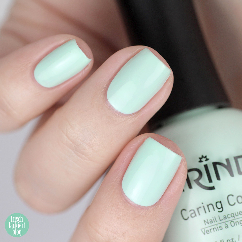 Trind Monterosso Mint – mintgrün Nagellack – Cinque Terre Charm Kollektion – Swatch by frischlackiert