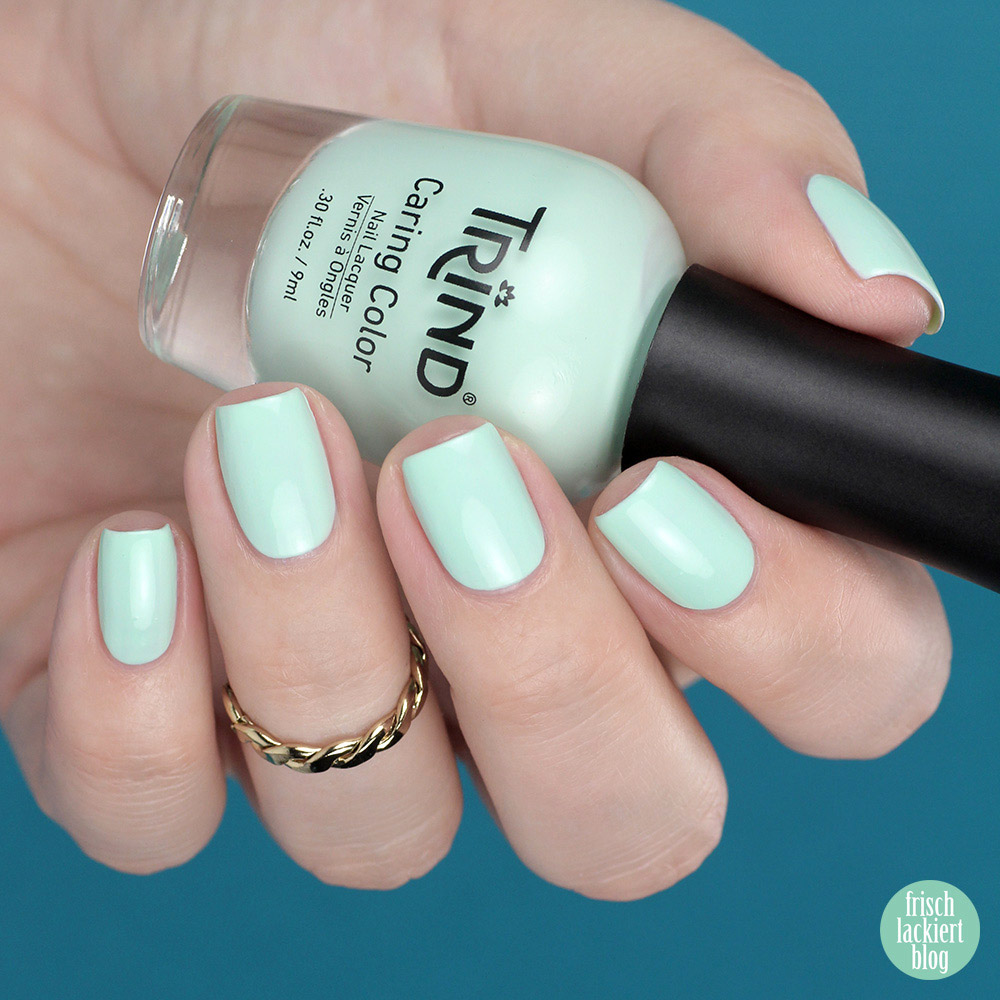 Trind Monterosso Mint – mintgrün Nagellack – Cinque Terre Charm Kollektion – Swatch by frischlackiert