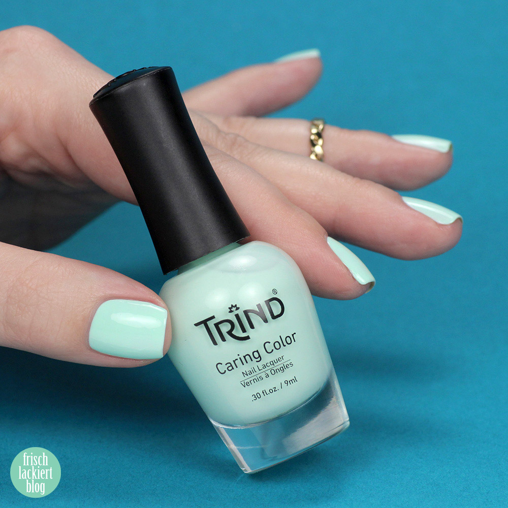 Trind Monterosso Mint – mintgrün Nagellack – Cinque Terre Charm Kollektion – Swatch by frischlackiert