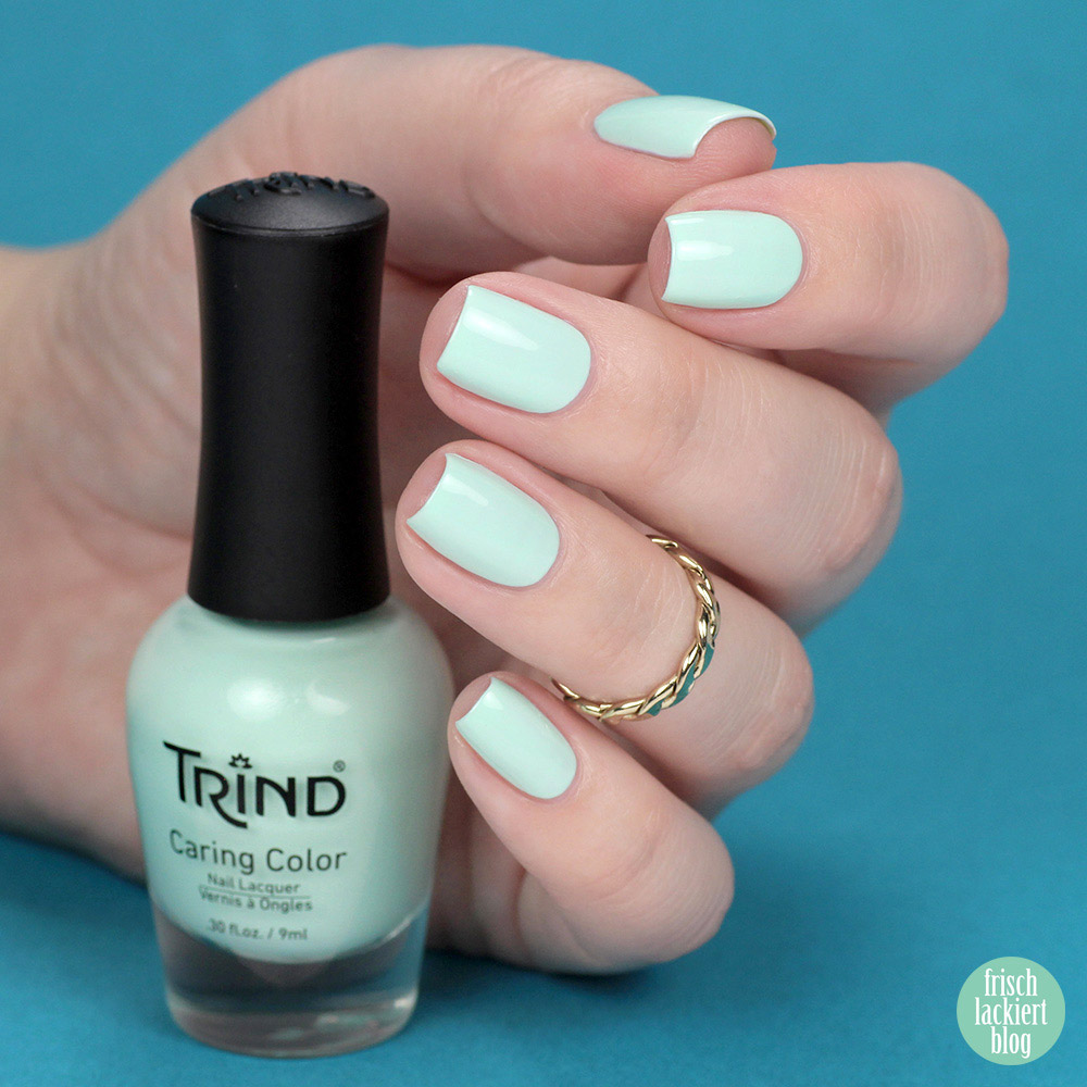 Trind Monterosso Mint – mintgrün Nagellack – Cinque Terre Charm Kollektion – Swatch by frischlackiert