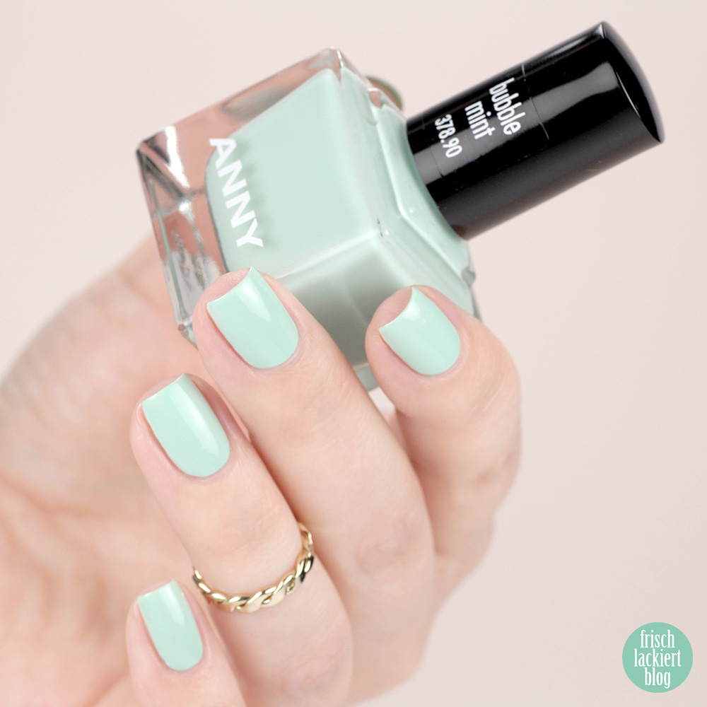 Ice Ice Baby Sommerkollektion ANNY – bubble mint – Trend Nagellackfarben für den Sommer 2019 – swatch by frischlackiert