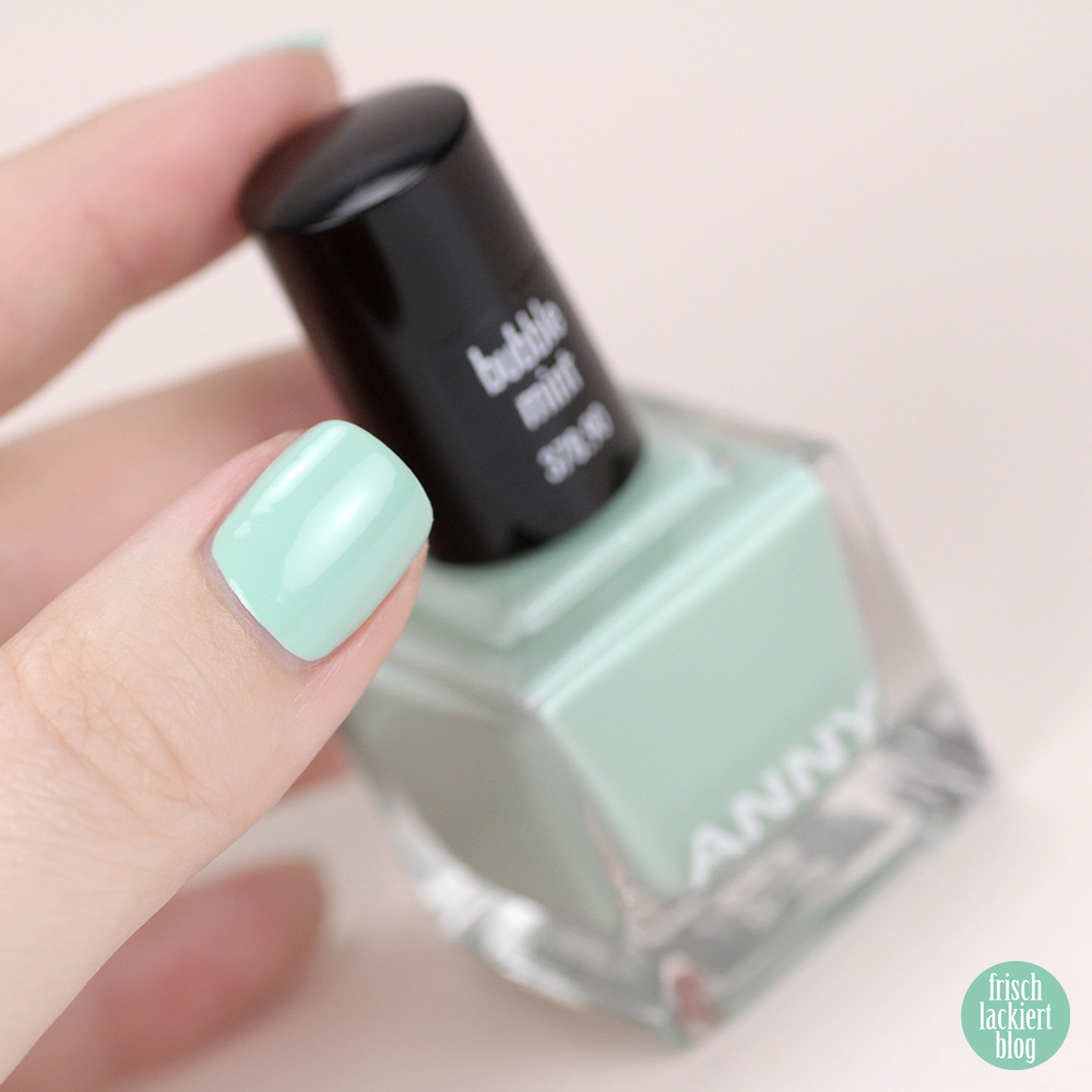 Ice Ice Baby Sommerkollektion ANNY – bubble mint – Trend Nagellackfarben für den Sommer 2019 – swatch by frischlackiert