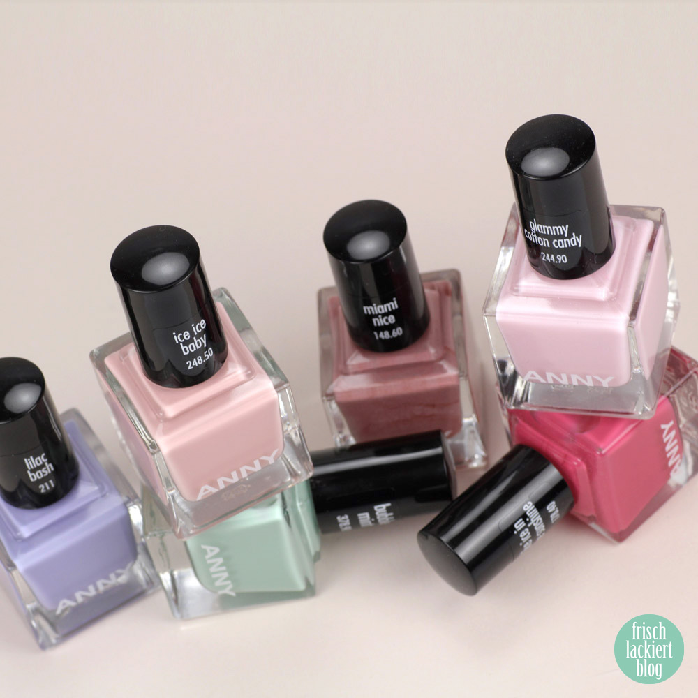 Ice Ice Baby Sommerkollektion ANNY – Trend Nagellackfarben für den Sommer 2019 – swatch by frischlackiert