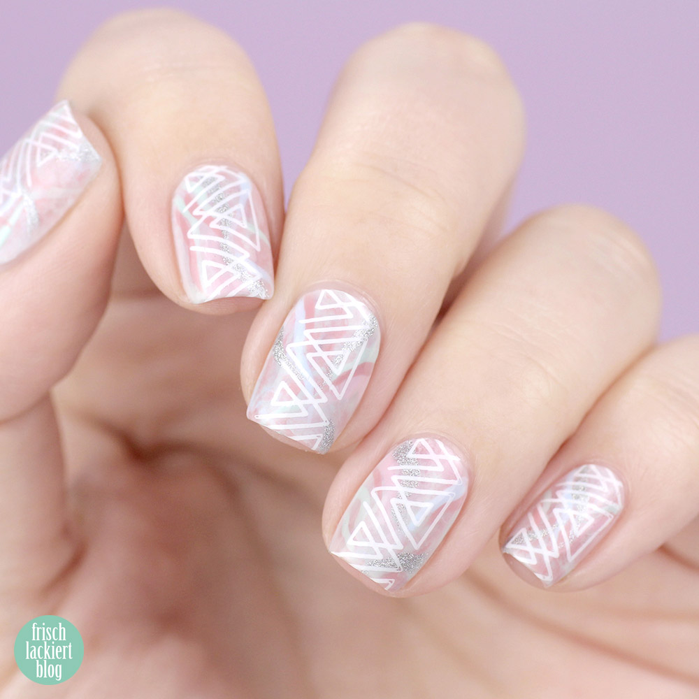 Coachella Festival Nailart Inspiration – Geometrie Pastell Nageldesign mit ANNY – by frischlackiert